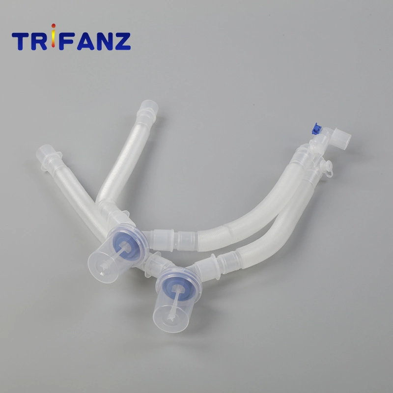 High Quality Hospital Supply Popular Disposable Medical Anesthesia Ventilator Corrugated Breathing Circuits with Water Traps FDA ISO Approved