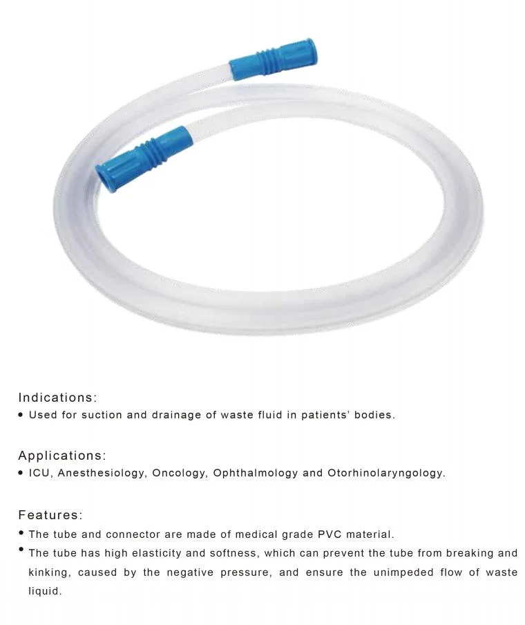 Medical Supplier Catheter Plastic Sterile Connection Suction Tube