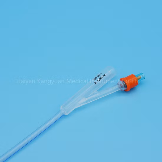 2 Way Silicone Foley Catheter for Single Use Standard Balloon