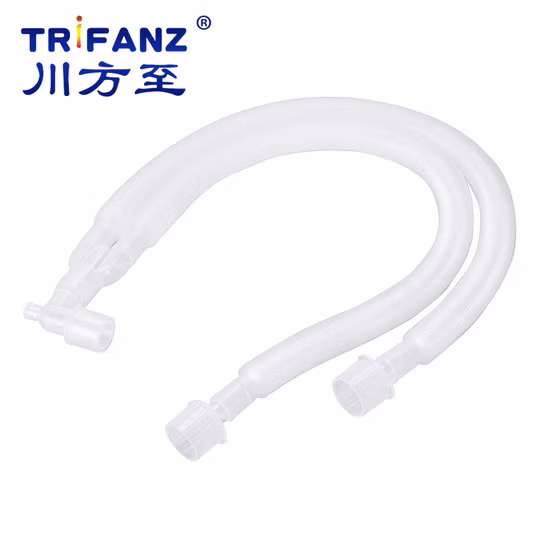 High Quality Hospital Supply Popular Disposable Medical Anesthesia Ventilator Corrugated Breathing Circuits with Water Traps FDA ISO Approved