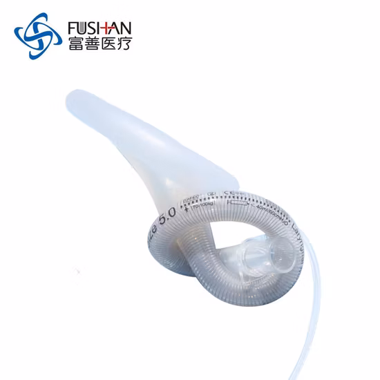 Fushan 2022 High Quality Top Quality Standard Disposable Reusable Silicone PVC Reinforced Anesthesia Surgical Inflatable Laryngeal Mask Airway Size